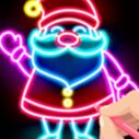 Draw Glow Christmas - Draw & Color 4 draw glow christmas draw color