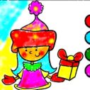 Easy Coloring SantaClaus 9 easy coloring santaclaus 1
